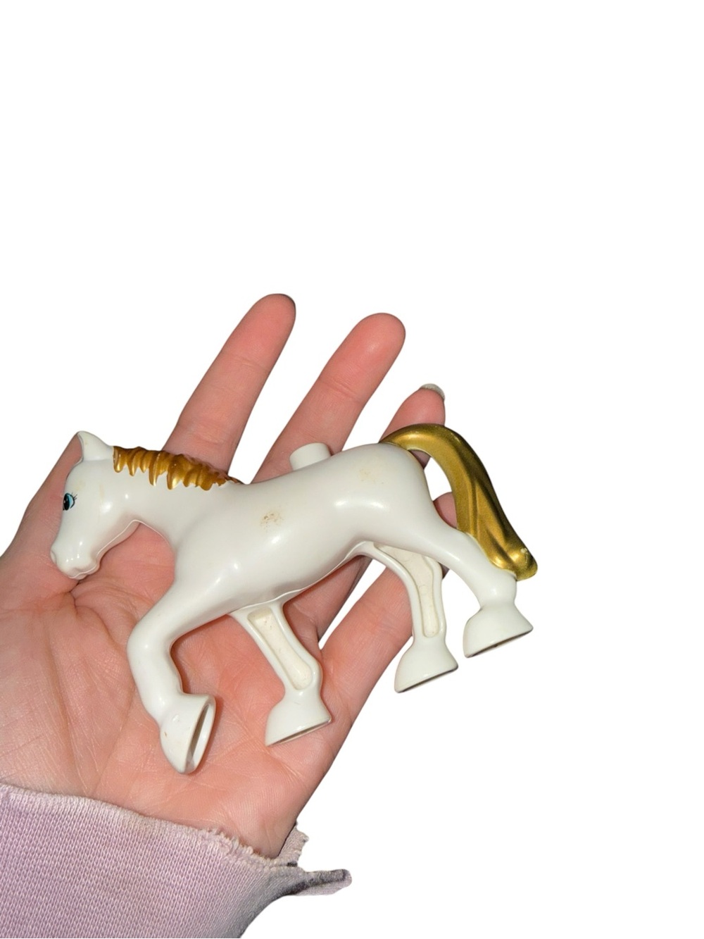 Lego Duplo white horse figurine